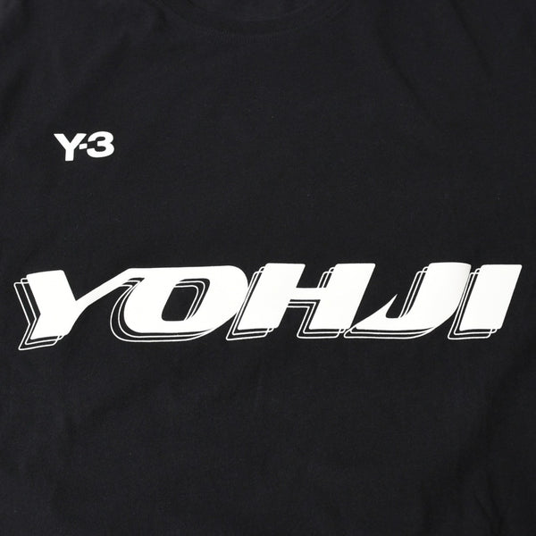 極美品 Y-3 ワイスリー U GRAPHIC SS TEE HT4730 Mサイズ ブラック ラバープリント YOHJI YAMAMOTO ヨウジヤマモト アディダス 中古 4a007822