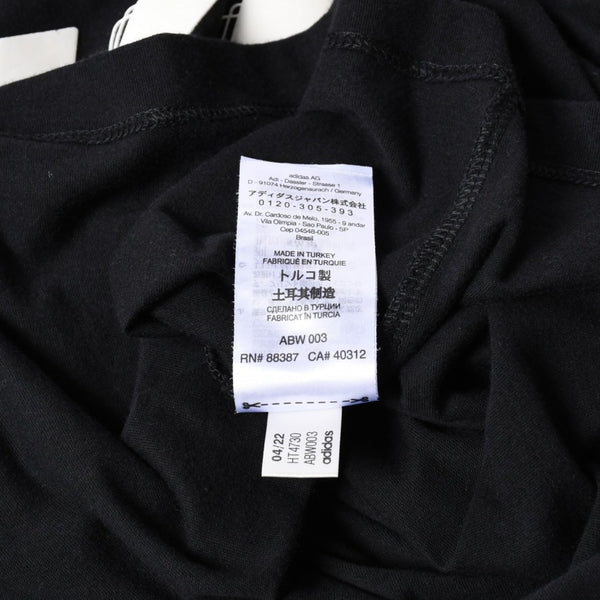 極美品 Y-3 ワイスリー U GRAPHIC SS TEE HT4730 Mサイズ ブラック ラバープリント YOHJI YAMAMOTO ヨウジヤマモト アディダス 中古 4a007822