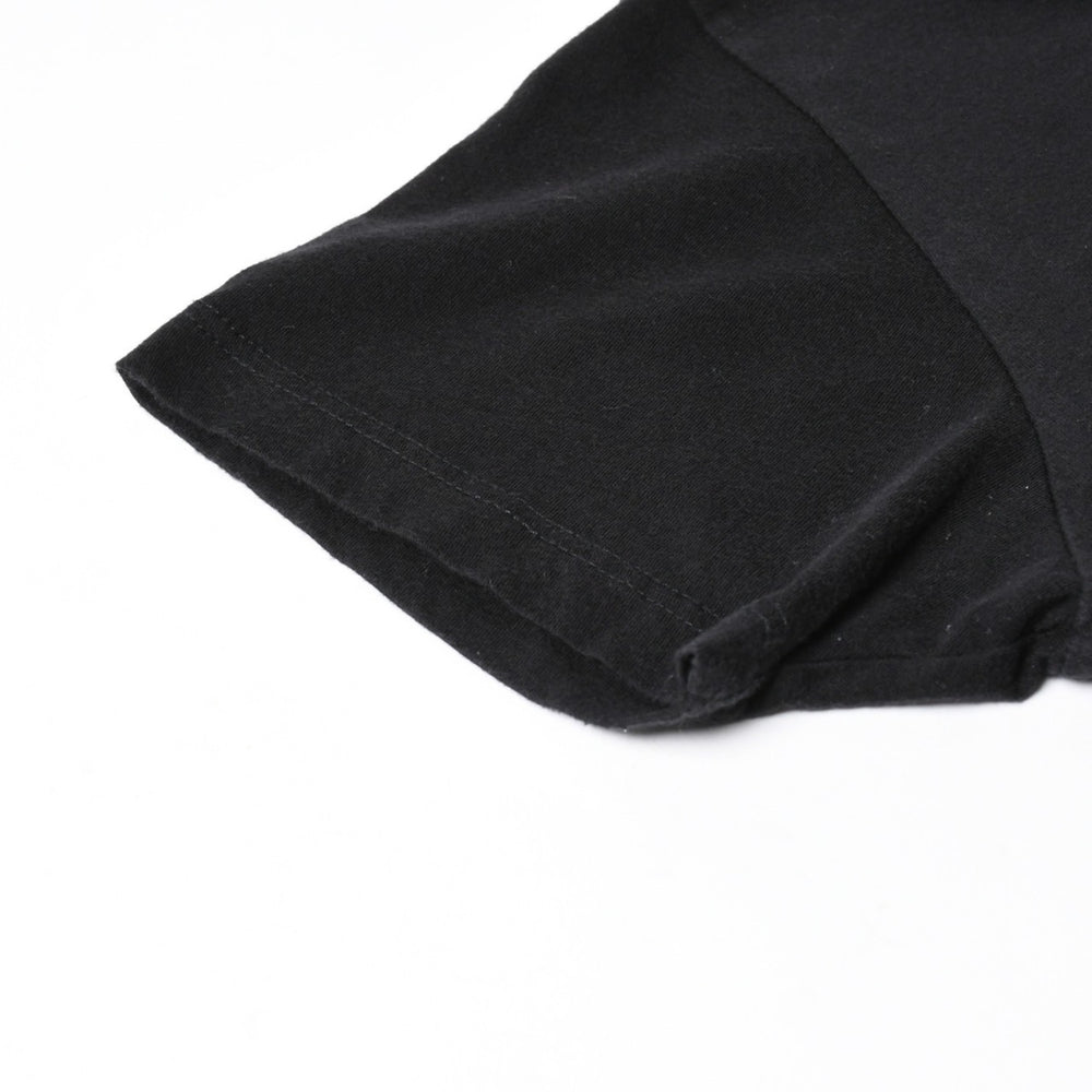 極美品 CHROME HEARTS クロムハーツ レディースプリントTシャツ Mサイズ CHプラス ヴァインダガー スクロールラベル ブラック 中古 4a008311