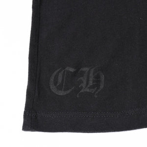 極美品 CHROME HEARTS クロムハーツ レディースプリントTシャツ Mサイズ CHプラス ヴァインダガー スクロールラベル ブラック 中古 4a008311