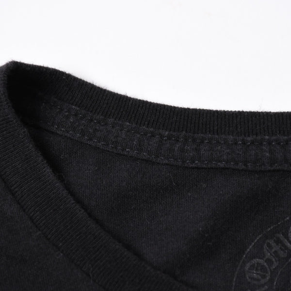 極美品 CHROME HEARTS クロムハーツ レディースプリントTシャツ Mサイズ CHプラス ヴァインダガー スクロールラベル ブラック 中古 4a008311
