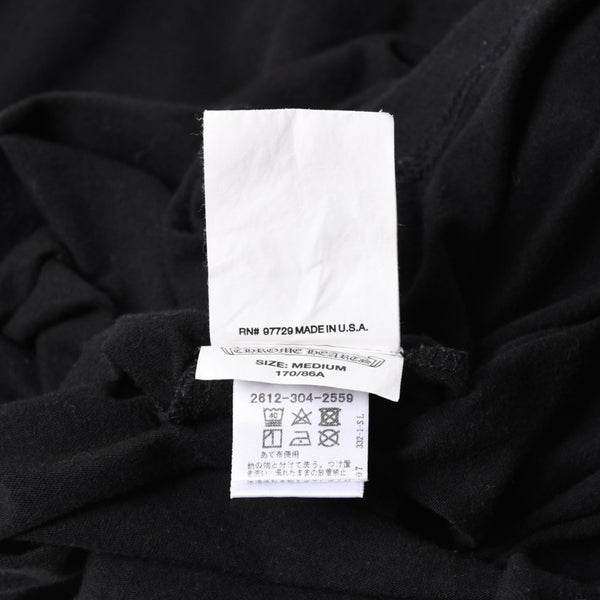 極美品 CHROME HEARTS クロムハーツ レディースプリントTシャツ Mサイズ CHプラス ヴァインダガー スクロールラベル ブラック 中古 4a008311