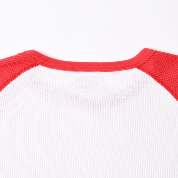 極美品 SUPREME シュプリーム 14AW Shield Waffle Thermal シールド ワッフル サーマル ロゴプリント サイズM 中古 4a008295