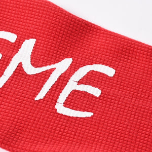 極美品 SUPREME シュプリーム 14AW Shield Waffle Thermal シールド ワッフル サーマル ロゴプリント サイズM 中古 4a008295