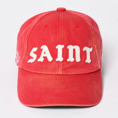新品未使用 SAINT Mxxxxxx セントマイケル 6PANEL CAP/SAINT SM-HR3-0000-031 OSサイズ レッド グリーン キャップ 中古 4a008309