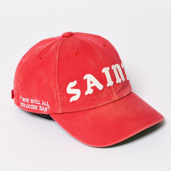 新品未使用 SAINT Mxxxxxx セントマイケル 6PANEL CAP/SAINT SM-HR3-0000-031 OSサイズ レッド グリーン キャップ 中古 4a008309