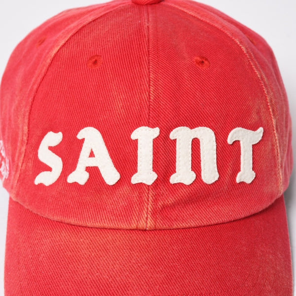 新品未使用 SAINT Mxxxxxx セントマイケル 6PANEL CAP/SAINT SM-HR3-0000-031 OSサイズ レッド グリーン キャップ 中古 4a008309
