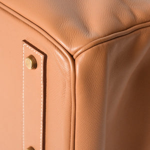 極美品 HERMES エルメス Haut a Courroies オータクロア45 ハンドバッグ アルデンヌ ナチュラル ゴールド金具 ○X刻印 中古 4a008370