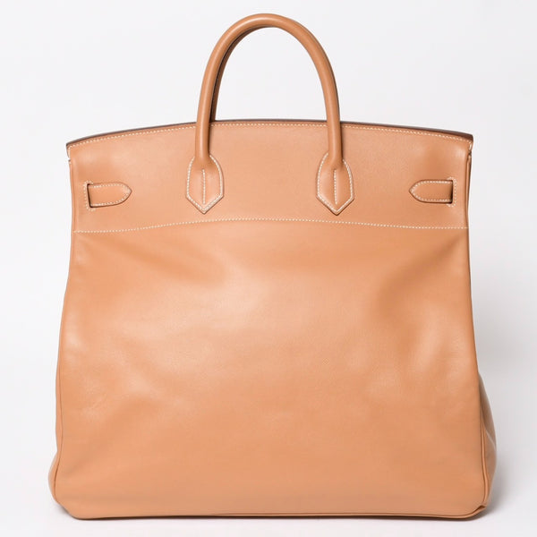 極美品 HERMES エルメス Haut a Courroies オータクロア45 ハンドバッグ アルデンヌ ナチュラル ゴールド金具 ○X刻印 中古 4a008370