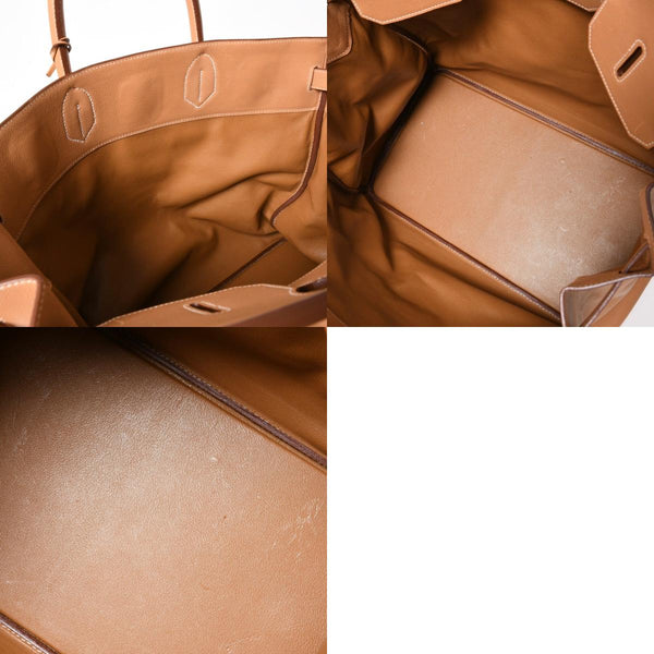 極美品 HERMES エルメス Haut a Courroies オータクロア45 ハンドバッグ アルデンヌ ナチュラル ゴールド金具 ○X刻印 中古 4a008370