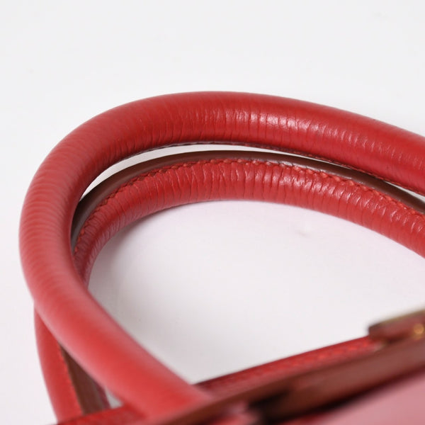 極美品 HERMES エルメス Haut a Courroies オータクロア55 ハンドバッグ アルデンヌ ルージュアッシュ ゴールド金具 ⚪︎U刻印 中古 4a008369
