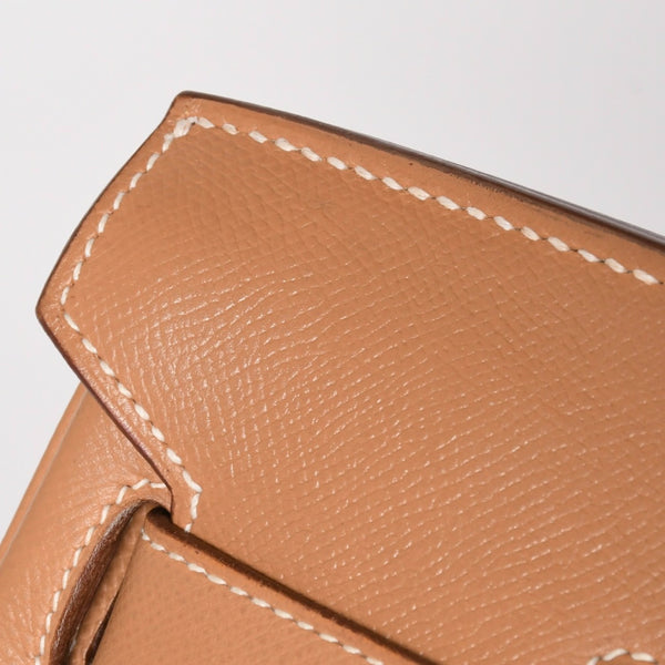極美品 HERMES エルメス Haut a Courroies オータクロア45 ハンドバッグ アルデンヌ ナチュラル ゴールド金具 ○X刻印 中古 4a008370