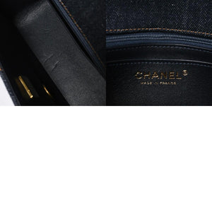 新品同様 CHANEL シャネル ミニマトラッセ20 Sフラップ Sチェーンショルダーバッグ A69900 ランダム番台 ココマーク デニム 中古 4a008875