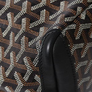 新品同様 GOYARD ゴヤール アルトワPM トートバッグ ゴヤールディンキャンバス シュヴロッシュカーフスキン ブラック 中古 4a008384