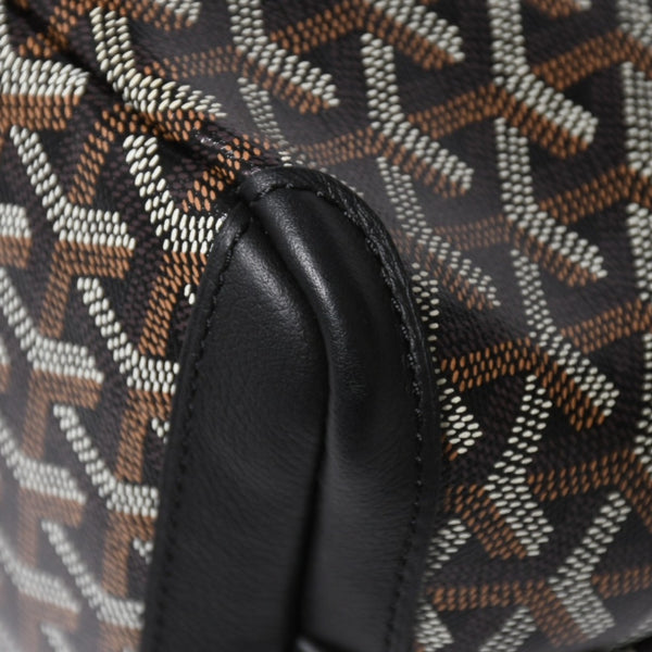 新品同様 GOYARD ゴヤール アルトワPM トートバッグ ゴヤールディンキャンバス シュヴロッシュカーフスキン ブラック 中古 4a008384
