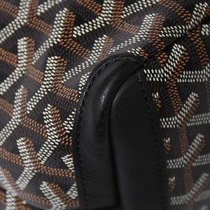 新品同様 GOYARD ゴヤール アルトワPM トートバッグ ゴヤールディンキャンバス シュヴロッシュカーフスキン ブラック 中古 4a008384
