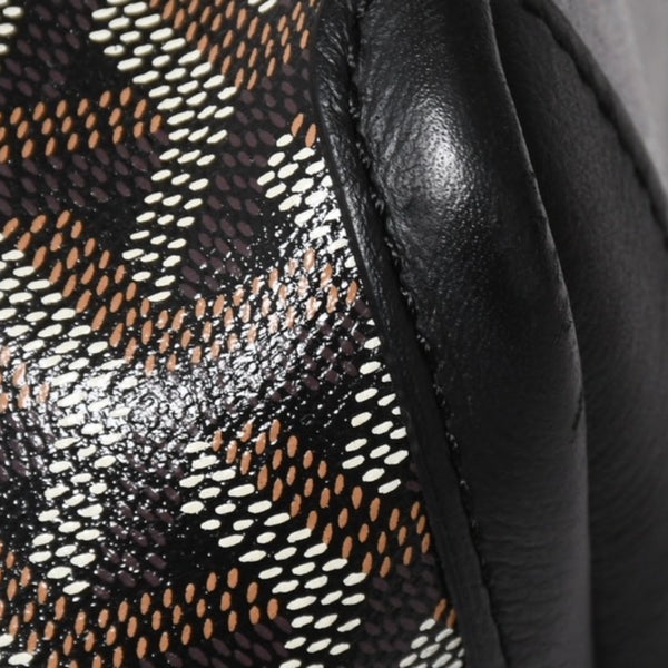 新品同様 GOYARD ゴヤール アルトワPM トートバッグ ゴヤールディンキャンバス シュヴロッシュカーフスキン ブラック 中古 4a008384