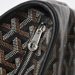 新品同様 GOYARD ゴヤール アルトワPM トートバッグ ゴヤールディンキャンバス シュヴロッシュカーフスキン ブラック 中古 4a008384