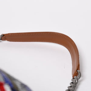 極美品 CHANEL シャネル クルーズライン LA HABANA ハバナ チェーンワンショルダーバッグ A93674 23番台 スパンコール カーキ 中古 4a008672