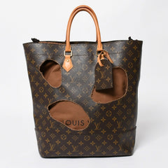 極美品 LOUIS VUITTON ルイヴィトン ウィズホールズ トートバッグ M40279 コムデギャルソン 川久保玲 2014 ゴールド金具 中古 4a008328