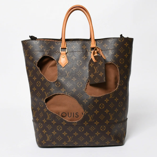 極美品 LOUIS VUITTON ルイヴィトン ウィズホールズ トートバッグ M40279 コムデギャルソン 川久保玲 2014 ゴールド金具 中古 4a008328