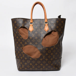 極美品 LOUIS VUITTON ルイヴィトン ウィズホールズ トートバッグ M40279 コムデギャルソン 川久保玲 2014 ゴールド金具 中古 4a008328