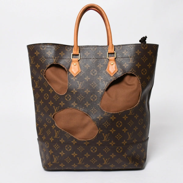 極美品 LOUIS VUITTON ルイヴィトン ウィズホールズ トートバッグ M40279 コムデギャルソン 川久保玲 2014 ゴールド金具 中古 4a008328
