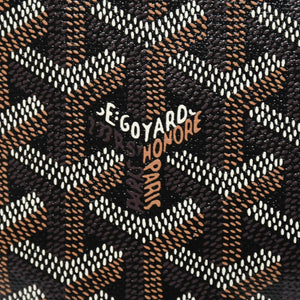 新品同様 GOYARD ゴヤール アルトワPM トートバッグ ゴヤールディンキャンバス シュヴロッシュカーフスキン ブラック 中古 4a008384