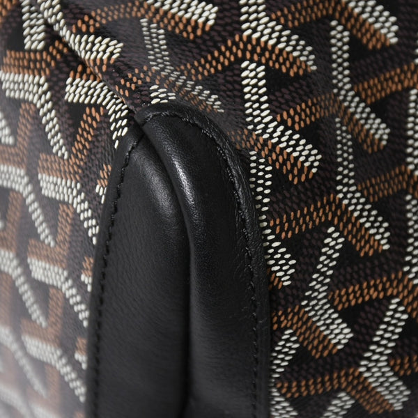新品同様 GOYARD ゴヤール アルトワPM トートバッグ ゴヤールディンキャンバス シュヴロッシュカーフスキン ブラック 中古 4a008384