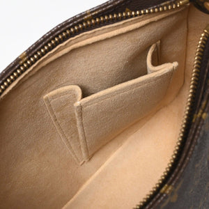 極美品 LOUIS VUITTON ルイヴィトン モノグラム ルーピングMM ワンショルダーバッグ M51146 PVC ヌメ革 ブラウン ゴールド金具 中古 4a008389