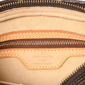 極美品 LOUIS VUITTON ルイヴィトン モノグラム ルーピングMM ワンショルダーバッグ M51146 PVC ヌメ革 ブラウン ゴールド金具 中古 4a008389