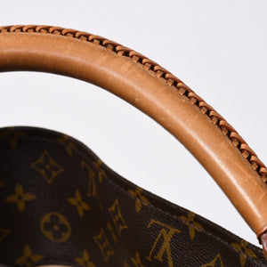 LOUIS VUITTON ルイヴィトン LV アーツィ MM モノグラム Ｍ40249 PVC ヌメ革 ブラウン ゴールド金具 美品 中古 4a008326