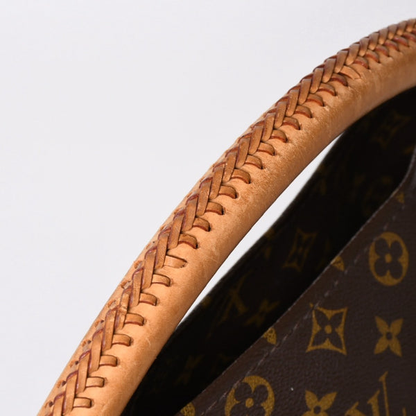 LOUIS VUITTON ルイヴィトン LV アーツィ MM モノグラム Ｍ40249 PVC ヌメ革 ブラウン ゴールド金具 美品 中古 4a008326