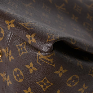 LOUIS VUITTON ルイヴィトン LV アーツィ MM モノグラム Ｍ40249 PVC ヌメ革 ブラウン ゴールド金具 美品 中古 4a008326