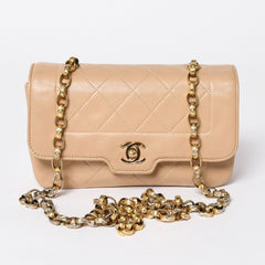 極美品 CHANEL シャネル Sフラップ Sチェーンショルダーバッグ 1番台 ココマーク ラムスキン ベージュ ゴールド金具 中古 4a008860