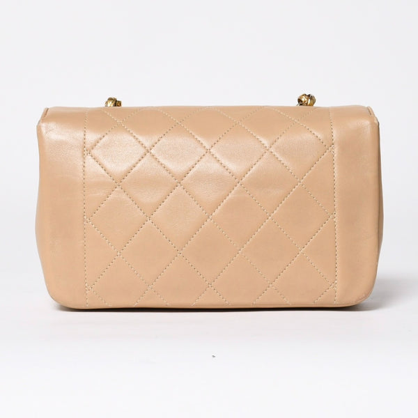極美品 CHANEL シャネル Sフラップ Sチェーンショルダーバッグ 1番台 ココマーク ラムスキン ベージュ ゴールド金具 中古 4a008860