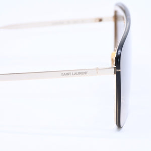 極美品 SAINT LAURENT サンローラン サングラス アイウェア ティアドロップ SL364 MASK 006 サイズ99◻︎01 140 ブラウン 中古 4a008438