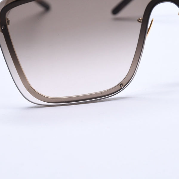 極美品 SAINT LAURENT サンローラン サングラス アイウェア ティアドロップ SL364 MASK 006 サイズ99◻︎01 140 ブラウン 中古 4a008438