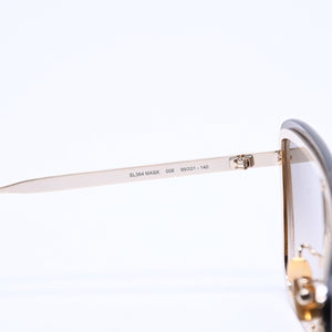 極美品 SAINT LAURENT サンローラン サングラス アイウェア ティアドロップ SL364 MASK 006 サイズ99◻︎01 140 ブラウン 中古 4a008438