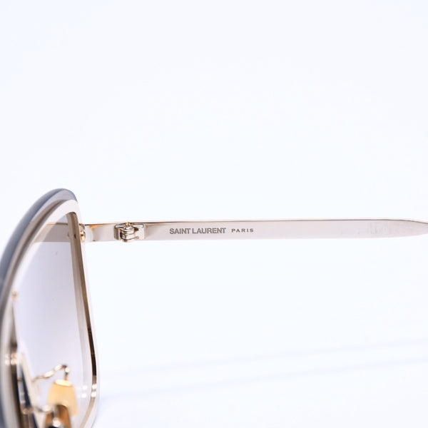 極美品 SAINT LAURENT サンローラン サングラス アイウェア ティアドロップ SL364 MASK 006 サイズ99◻︎01 140 ブラウン 中古 4a008438