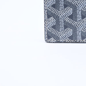 極美品 GOYARD ゴヤール サンシュルピス ヘリンボーン カードケース STSULPPMLTY51CL51X グレー PVC レザー 中古 4a008561