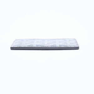 極美品 GOYARD ゴヤール サンシュルピス ヘリンボーン カードケース STSULPPMLTY51CL51X グレー PVC レザー 中古 4a008561