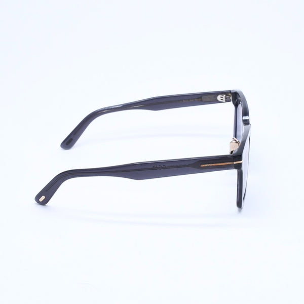 極美品 TOM FORD トムフォード サングラス 度あり TF1163-K アセテート メタル クリア ネイビー ゴールド金具 サイズ53◻︎22 145 中古 4a008451