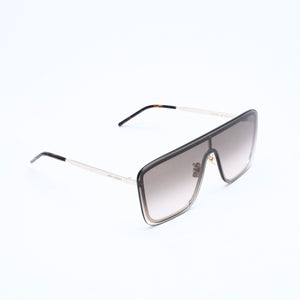 極美品 SAINT LAURENT サンローラン サングラス アイウェア ティアドロップ SL364 MASK 006 サイズ99◻︎01 140 ブラウン 中古 4a008438
