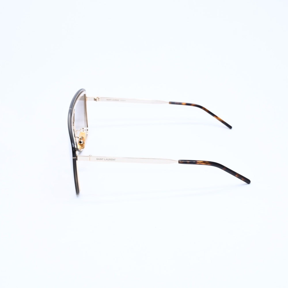 極美品 SAINT LAURENT サンローラン サングラス アイウェア ティアドロップ SL364 MASK 006 サイズ99◻︎01 140 ブラウン 中古 4a008438