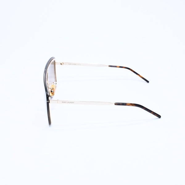 極美品 SAINT LAURENT サンローラン サングラス アイウェア ティアドロップ SL364 MASK 006 サイズ99◻︎01 140 ブラウン 中古 4a008438