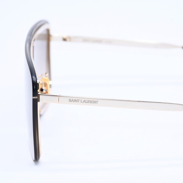 極美品 SAINT LAURENT サンローラン サングラス アイウェア ティアドロップ SL364 MASK 006 サイズ99◻︎01 140 ブラウン 中古 4a008438