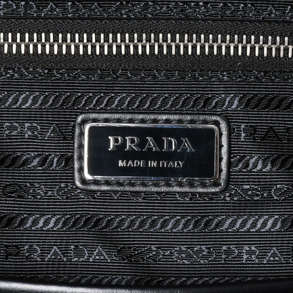 極美品 PRADA プラダ リュック リュックサック バッグ グレー グレージュ シルバー金具 2VZ102 中古 4a008399