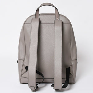 極美品 PRADA プラダ リュック リュックサック バッグ グレー グレージュ シルバー金具 2VZ102 中古 4a008399