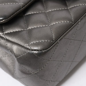 極美品 CHANEL シャネル マトラッセ 20 Sフラップ Sチェーンショルダーバッグ ランダム番台 ココマーク ラムスキン シルバー 中古 4a008590